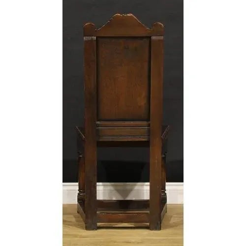 Pair of 18th Century English Oak Hall or Side Chairs For Sale - Image 9 of 9