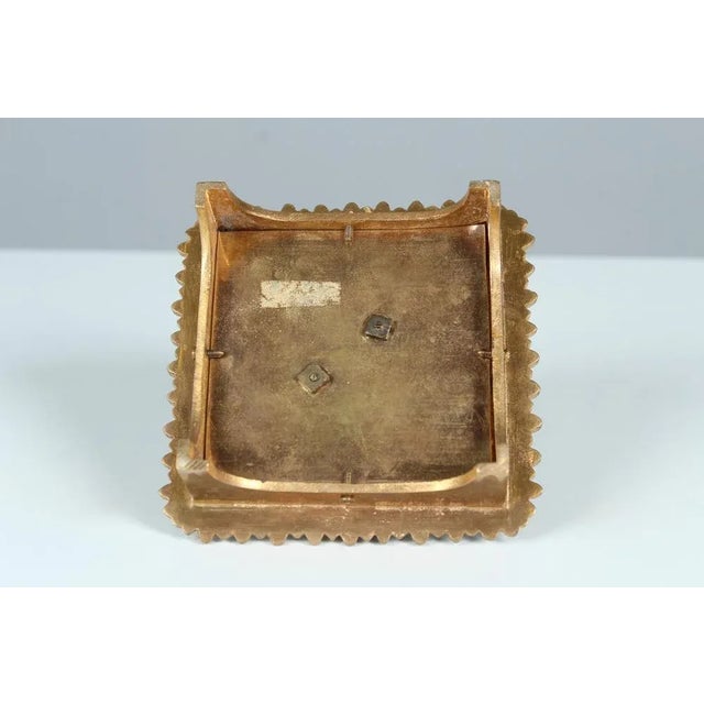 Blue Antique French Gilded Bronze Inkwell or Desk Utensil, 1880s For Sale - Image 8 of 9