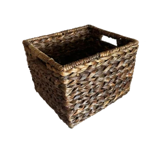 Woven Wicker Water Hyacinth Basket