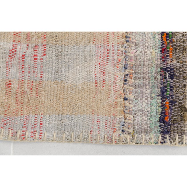 Turkish Oversize Nautral Vintage Kilim Rug For Sale - Image 3 of 10