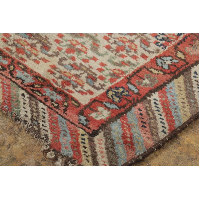 Textile Antique Kurdish Distressed Extra-Long Runner With Tribal Motifs - Rug & Kilim For Sale - Image 7 of 7