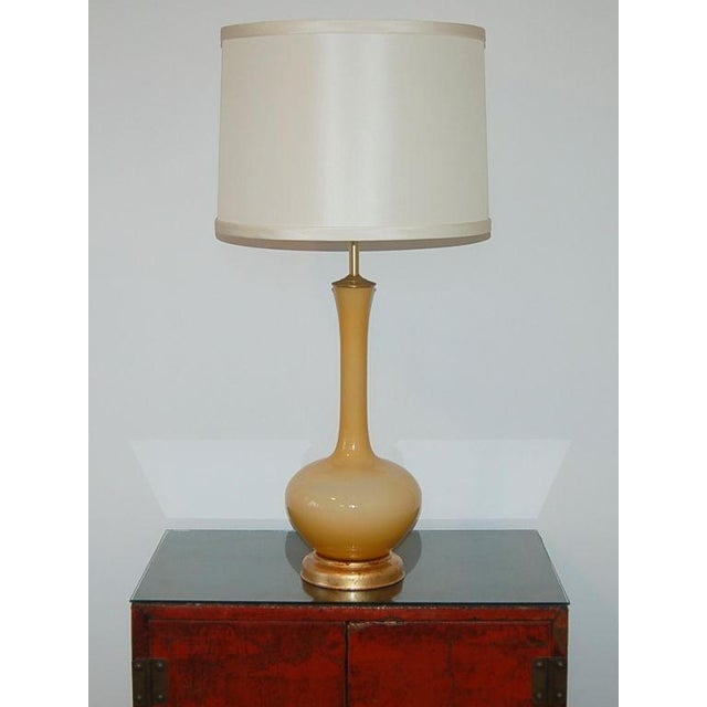 Marbro Swedish Glass Table Gold For Sale In Atlanta - Image 6 of 7