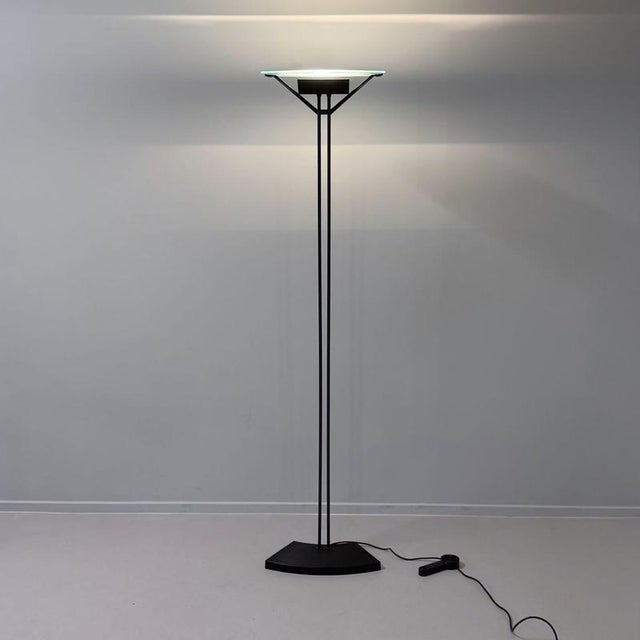 Accademia terra floor lamp by shigeaki asahara for lucitalia from the 1980s with cord dimmer in very good condition. This...
