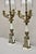 Traditional Vintage French Empire Style Candlestick Candelabra Brass Table Lamps - A Pair For Sale - Image 3 of 12