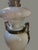 Antique Victorian Austrian R.Ditmar Wien Opaline Glass Bronze Oil Lamp Converted For Sale - Image 12 of 12