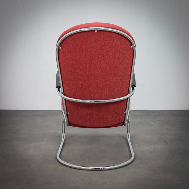 Bauhaus Lounge Chair by W.H. Gispen for Dutch Originals, 1990s For Sale - Image 4 of 11