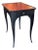 19th Century Ebonized Side Table With Red Leather Top For Sale
