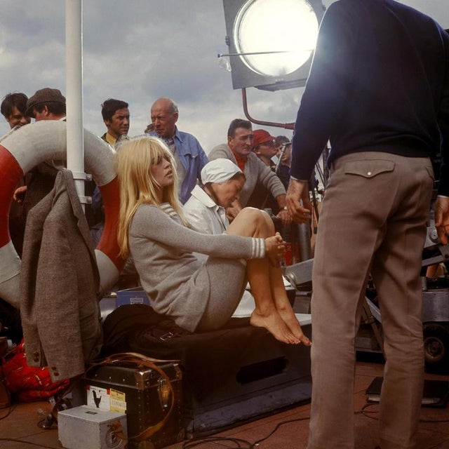 Jim Gray, Brigitte Bardot on Set, 1966, Large Print For Sale - Image 9 of 9