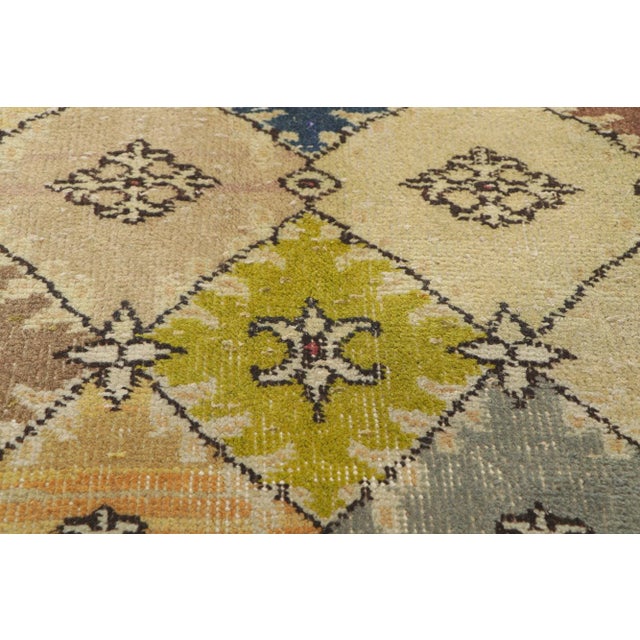 Mid 20th Century Rustic Vintage Turkish Sivas Rug - 06'09 X 10'00 For Sale - Image 5 of 10