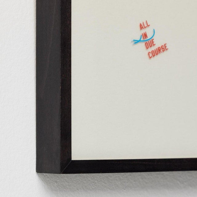 Lawrence Weiner, All in Due Course, 2014, Tattoo on Paper, Framed For Sale - Image 10 of 14