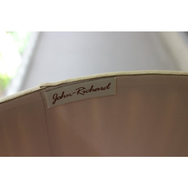 Wood Traditional Table Lamp by John Richards Lamp With Tassel Trimmed Shade For Sale - Image 7 of 18
