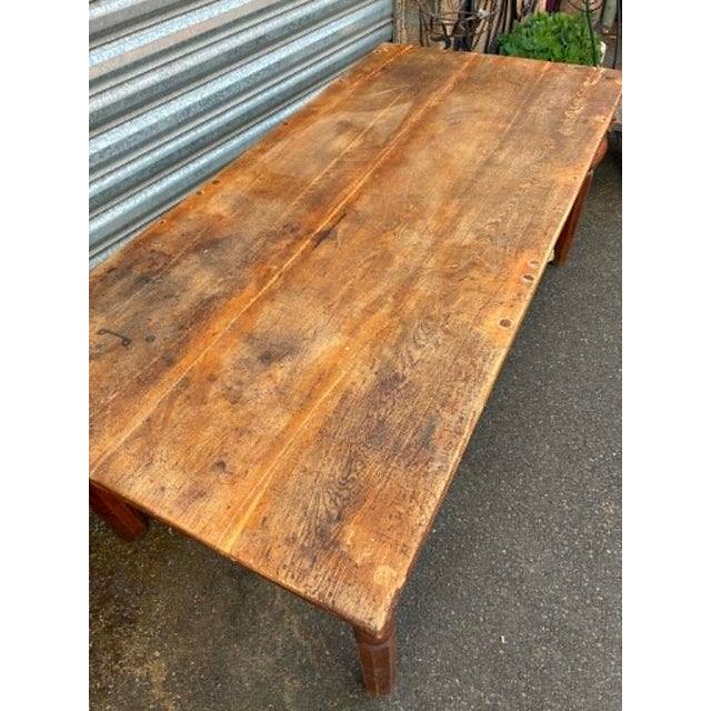 Brown Oak Dining Table, 1960s For Sale - Image 8 of 10