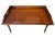 Antique English Mahogany Reading Breakfast Table with Gallery Sides Pierced Grip Handles and Turned Legs For Sale - Image 6 of 17