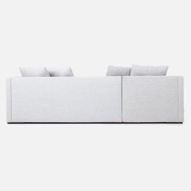 Scandinavian Corner Sofa in Dove Grey, Malmo For Sale - Image 6 of 8