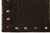 3 X 6 Minimalist Dark Brown Modern Gabbeh Wool Rug – Hand-Knotted Tribal Runner For Sale In New York - Image 6 of 8