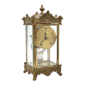 Antique New Haven Clock Co. Regulator Clock With Key