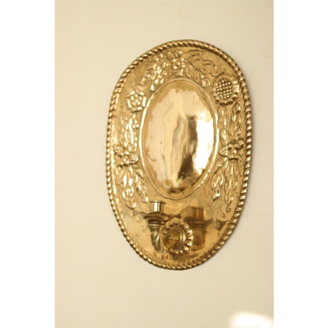 Large Mid-Century Swedish Brass Sconces, Set of 2 For Sale - Image 15 of 15