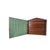 Italian Vintage Italian Wood Wall Cabinet With Bimaculated Duck Print & Key Hooks For Sale - Image 3 of 14