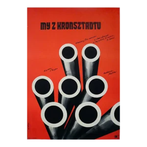 1967 Polish Movie Poster - My Z Kronsztadtu (We Are From Kronstadt, Dir. Efim Dzigan) - Swierzy