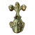 Vintage Brass Monkey-Head Door Knocker For Sale