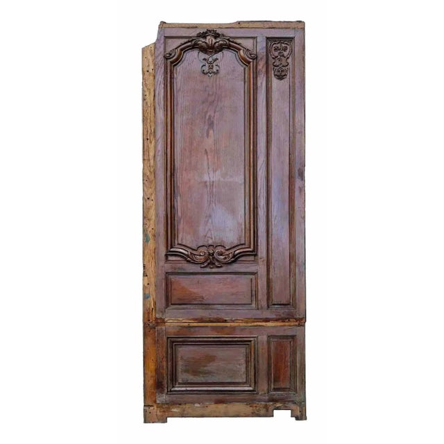Mid 19th Century Louis XV Style Carved Oak Antique French Paneling - Ten Piece Set For Sale - Image 5 of 12