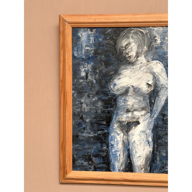 So, Lady in Blue, 1950s, Oil on Canvas, Framed For Sale - Image 11 of 18