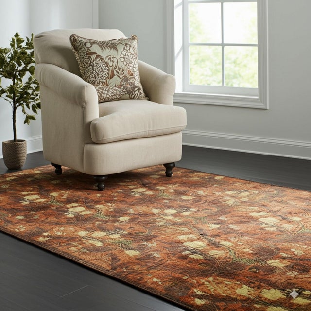 Sarrah Violet Red Hand-Knotted Afghan Wool Rug Carpet, Allover Design For Sale In New York - Image 6 of 6