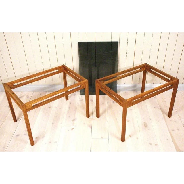 Swedish Teak and Glass Side Tables, 1960s, Set of 2 For Sale - Image 11 of 13