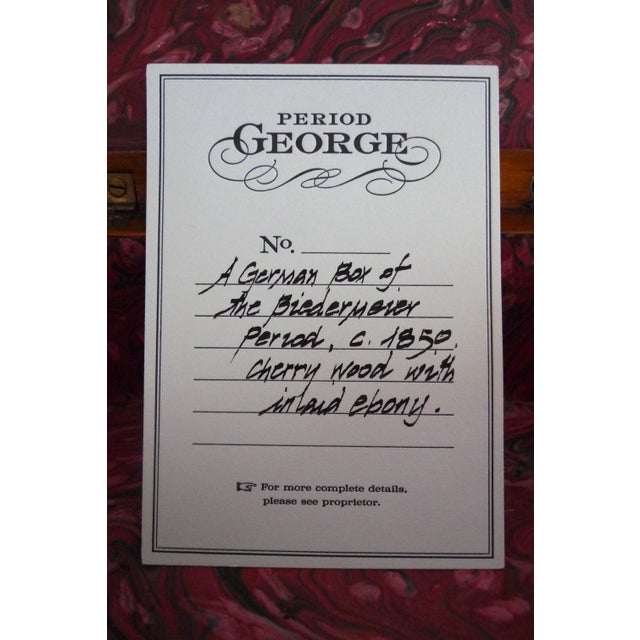 Early 19th Century Cherry Wood Box, Biedermeier Period For Sale - Image 10 of 11