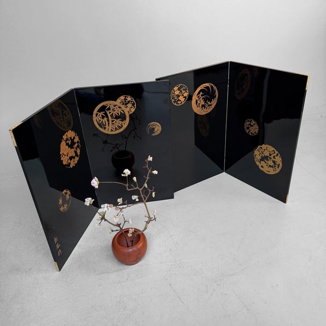 Vintage Japanese Folding Screens, 1970s, Set of 2 For Sale - Image 16 of 18