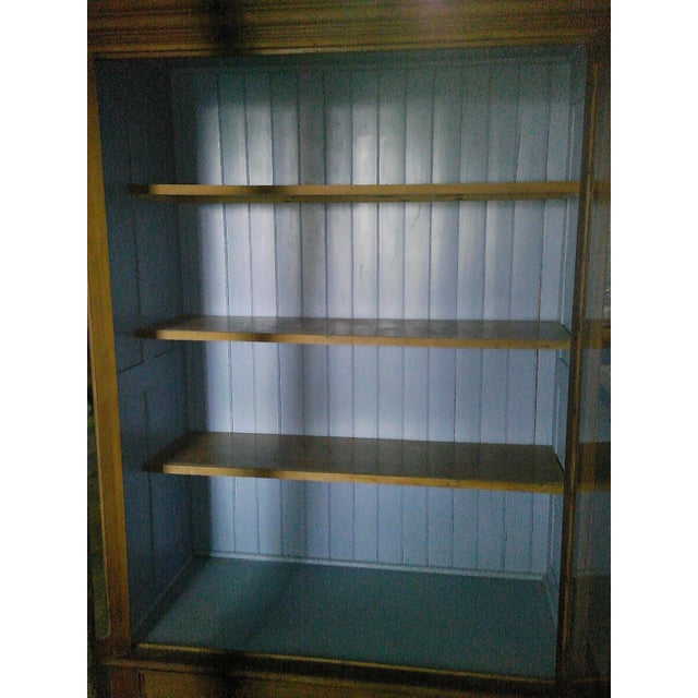 Brown 1990s Cypress China Cabinet For Sale - Image 8 of 8