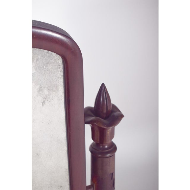 English Dressing Table Mirror with Turnings For Sale - Image 9 of 12