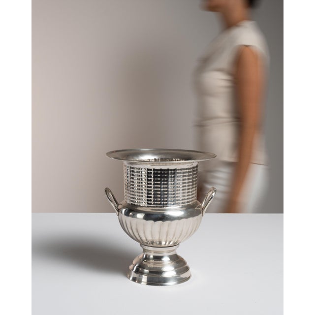 Mid 20th Century France Neoclassical Silver Ice Bucket For Sale - Image 9 of 15