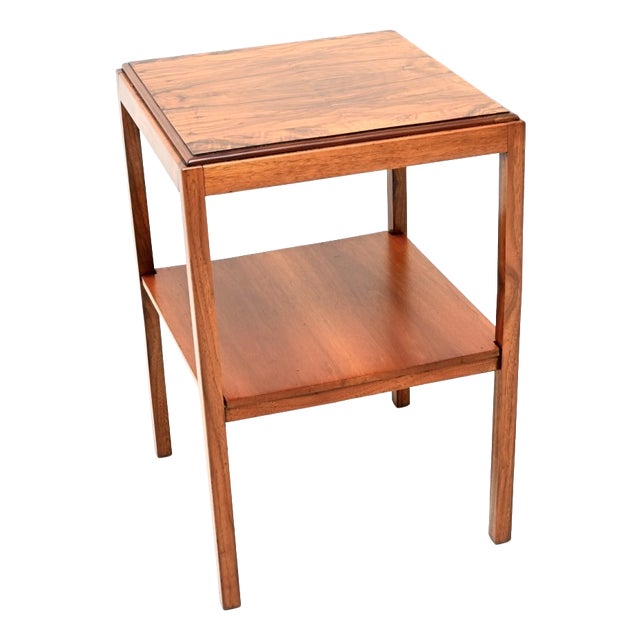 Art Deco Burr Walnut Side Table, 1930s For Sale