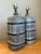 Metal Vintage Geometric Ceramic Table Lamps - Pair For Sale - Image 7 of 12