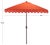 Transform your outdoor space with the sophisticated charm of our elegant valance 7.5 ft square umbrella in vibrant orange...