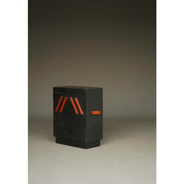 Modernist Sewing Box with Orange Details, 1930s For Sale - Image 4 of 18