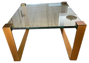 Golden Side Table by Ronald Schmitt, 1970s
