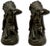 Large & Unusual Antique Native American Indian Motif Bronze Clad Bookends Signed Ruhl - Circa 1910s For Sale In Boston - Image 6 of 18