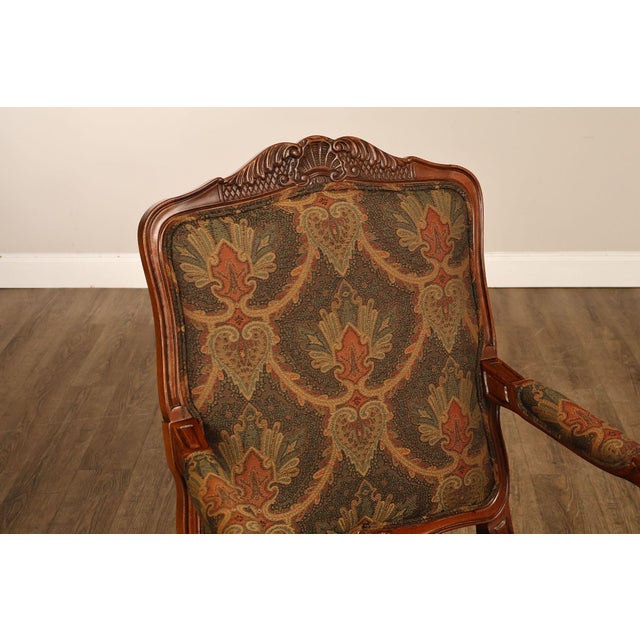 Late 20th Century Woodmark Originals Italian Rococo Style Pair of Armchairs For Sale - Image 5 of 18