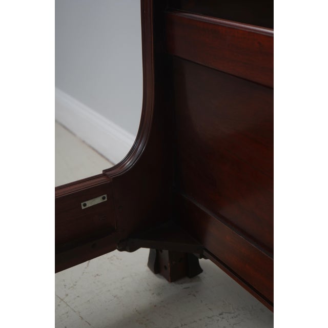 Thomasville Flame Mahogany Queen Size Sleigh Bed For Sale - Image 13 of 16