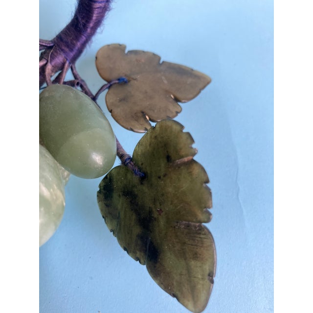 Italian Variegated Light Moss Green Bunch of Marble Grapes For Sale - Image 4 of 11