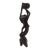 Vintage Mid-Century Balinese Modernist Water Carrier – 14-Inch Two-Tone Ebony Carving For Sale
