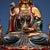 Metal Late 19th Century Polychrome Bronze Guanyin Statue With Attendants, 3.3kg For Sale - Image 7 of 8