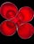 Mid-Century Modern Mid 20th Century M Era Hand-Blown Barware Ruby Red Glass Highball.Set of 4 For Sale - Image 3 of 12