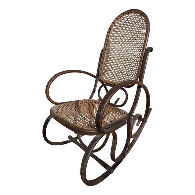 Rocking Chair in the style by Michael Thonet For Sale