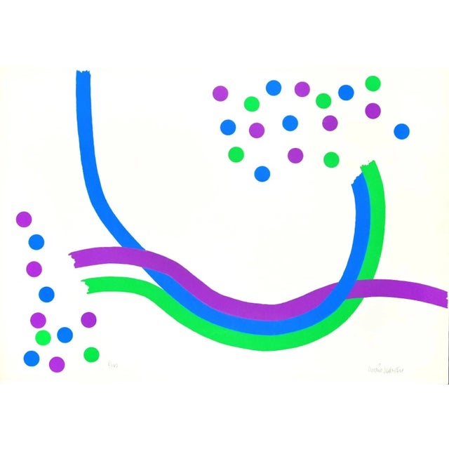 Optical Composition is an original colored serigraph realized by Mario Padovan in 1973. Hand-signed in pencil on the lower...