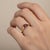 Pear Garnet East-West Ring, Size 7.5 For Sale - Image 6 of 9