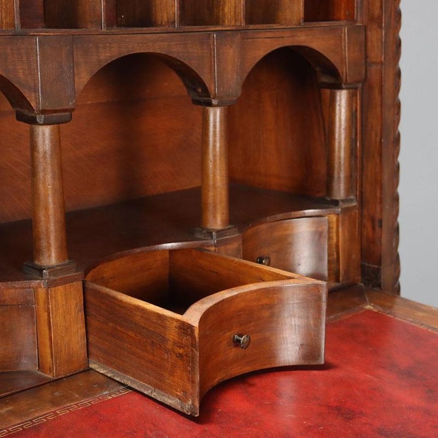 Vintage Mahogany and Feather Secretary For Sale - Image 10 of 16