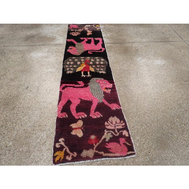 Galerie Shabab Collection Mid-20th Century Tibetan Pictorial Runner For Sale In New York - Image 6 of 8